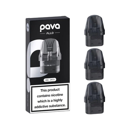 ALLO PAVA Horiz Refillable Vape Pods - Pk of 3 Tidal Vape