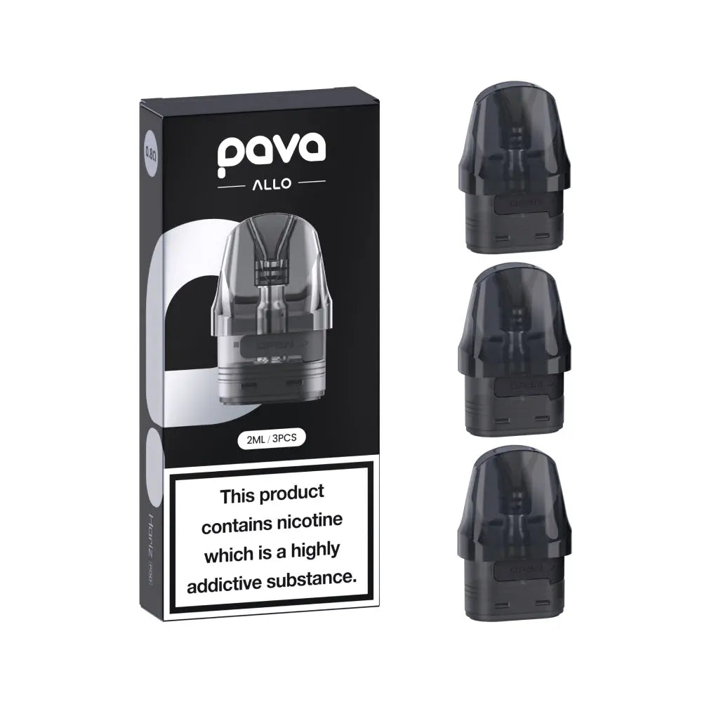 ALLO PAVA Horiz Refillable Vape Pods - Pk of 3 Tidal Vape