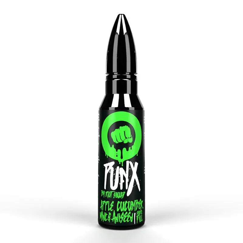 apple cucumber mint & aniseed e-liquid punx by riot squad 