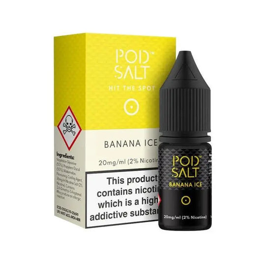 Banana Ice Nic Salt E-Liquid by Pod Salt