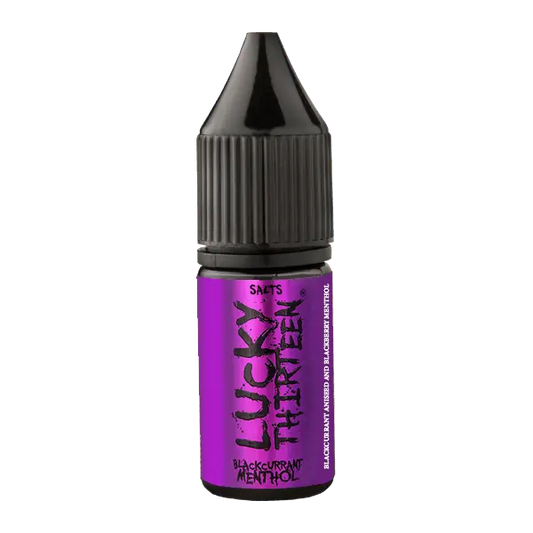 BLACKCURRANT MENTHOL NIC SALT E-LIQUID BY LUCKY THIRTEEN - TidalVape