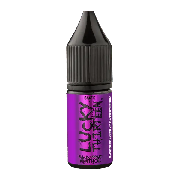 BLACKCURRANT MENTHOL NIC SALT E-LIQUID BY LUCKY THIRTEEN - TidalVape