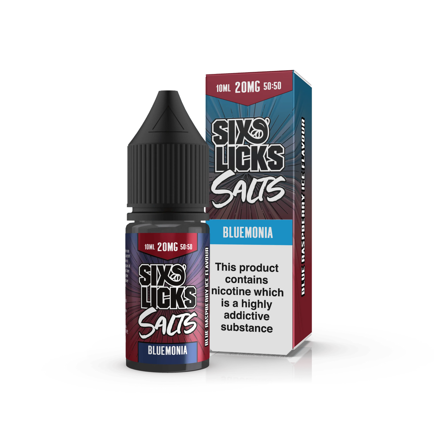 Bluemonia Nic Salt E-Liquid by Six Licks Salts