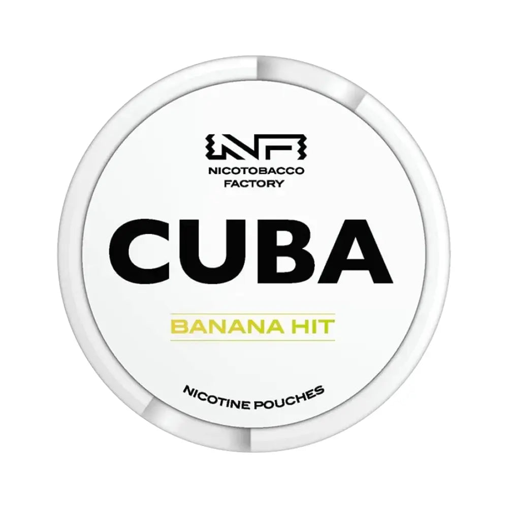 Banana Hit Nicotine Pouches by Cuba White Cuba