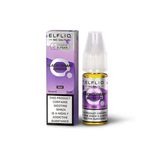 Blackcurrant Aniseed Nic salt E-liquid by Elf Bar Elfliq