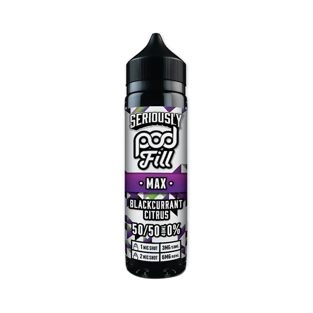 Blackcurrant Citrus Seriously Pod fill Max 40ml Shortfill TidalVape