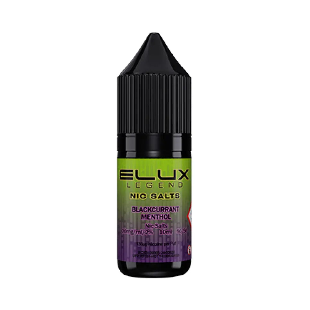 Blackcurrant Menthol 10ml Nic Salt by Elux Legend Elux