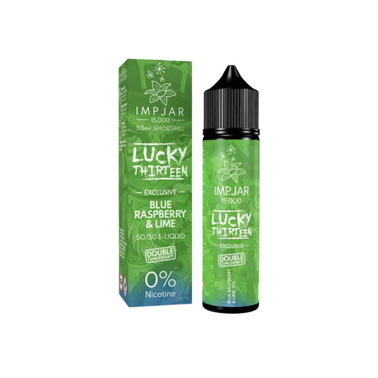 Blue Raspberry and Lime - Imp Jar X Lucky Thirteen 50ml Shortfill