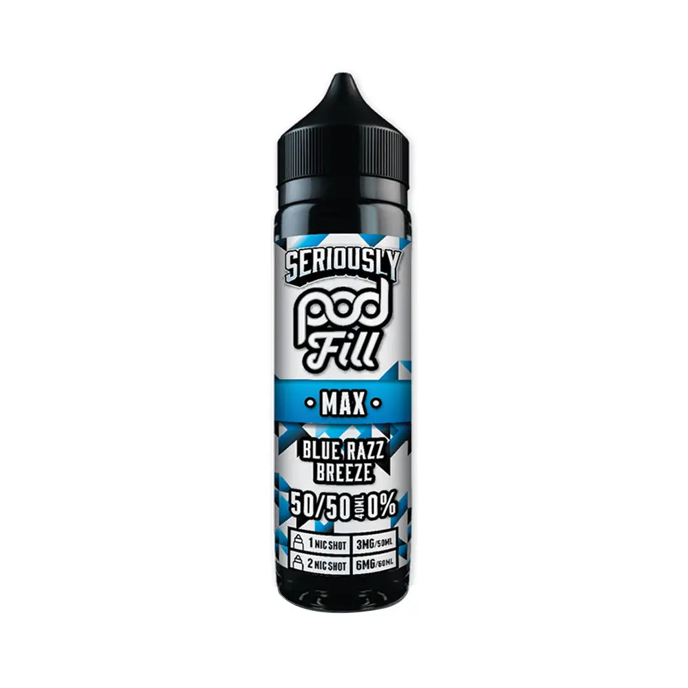 Blue Razz Breeze Seriously Pod fill Max 40ml Shortfill TidalVape