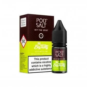 COLA WITH LIME NIC SALT E-LIQUID BY POD SALT & THE BIG TASTY