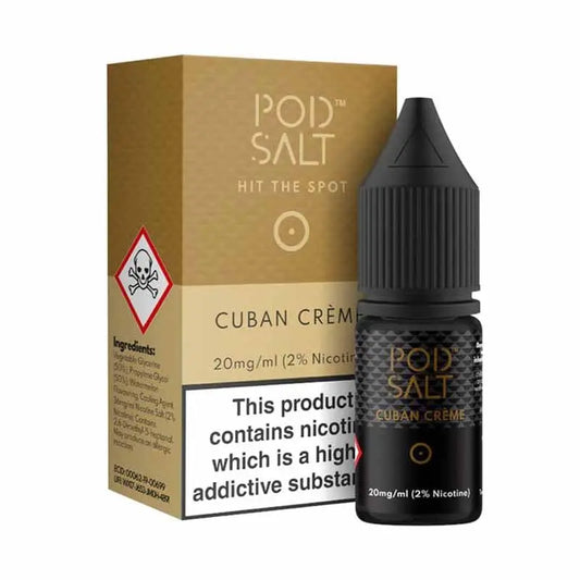 CUBAN CREAM NIC SALT E-LIQUID BY POD SALT