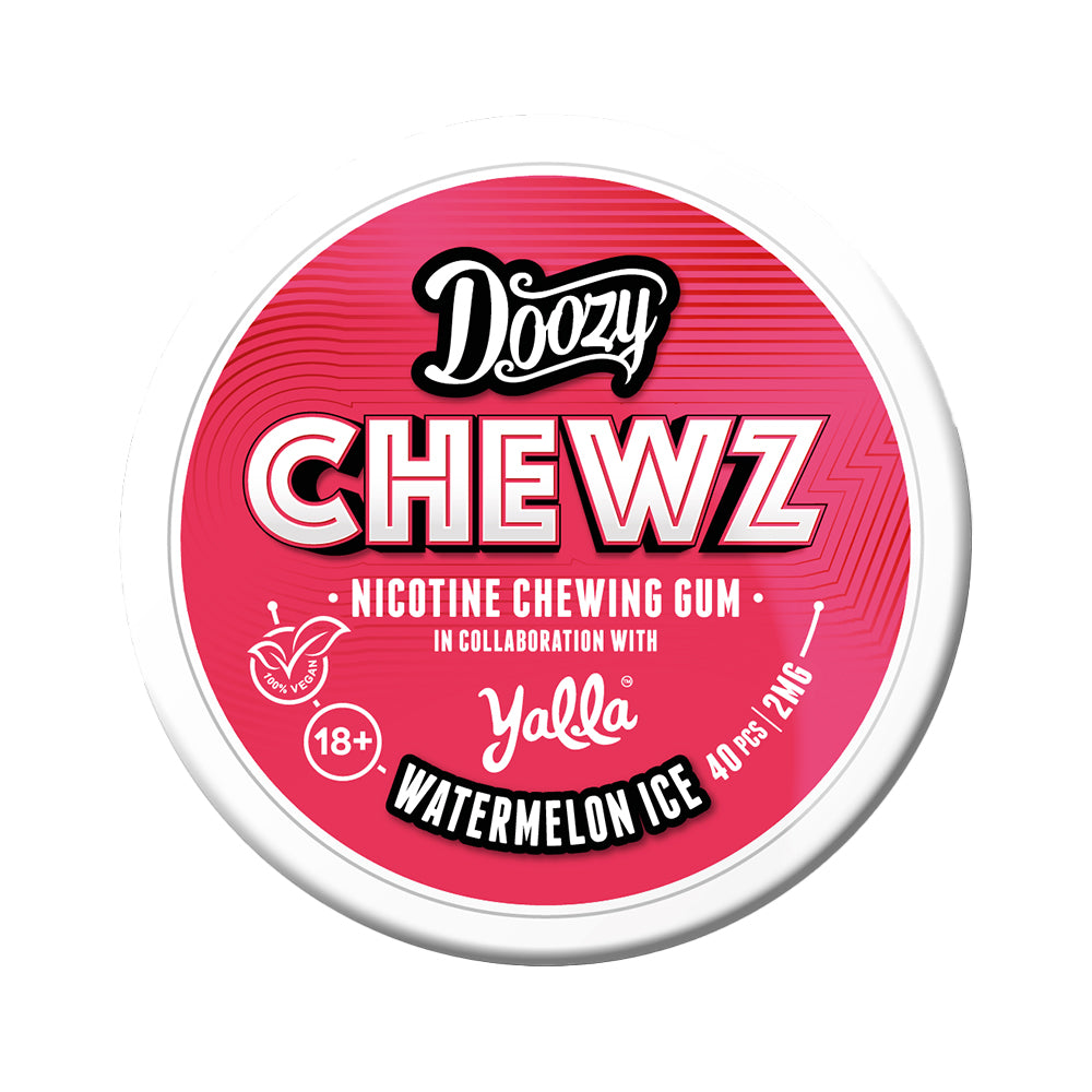 Watermelon Ice Nicotine Chewing Gum by Doozy Chewz