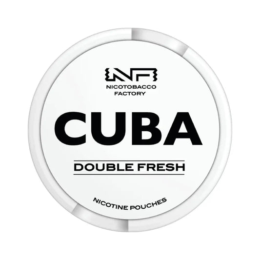 Double Fresh Nicotine Pouches by Cuba White