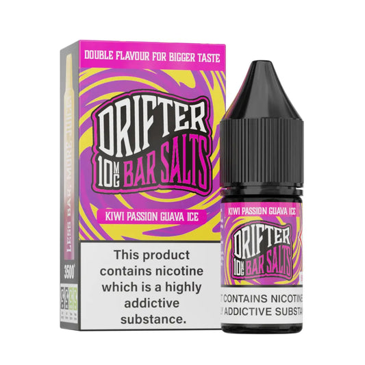 Drifter Bar Salts Kiwi Passion Guava Ice Nic Salt