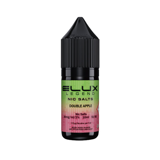 Double Apple 10ml Nic Salt by Elux Legend Tidal Vape