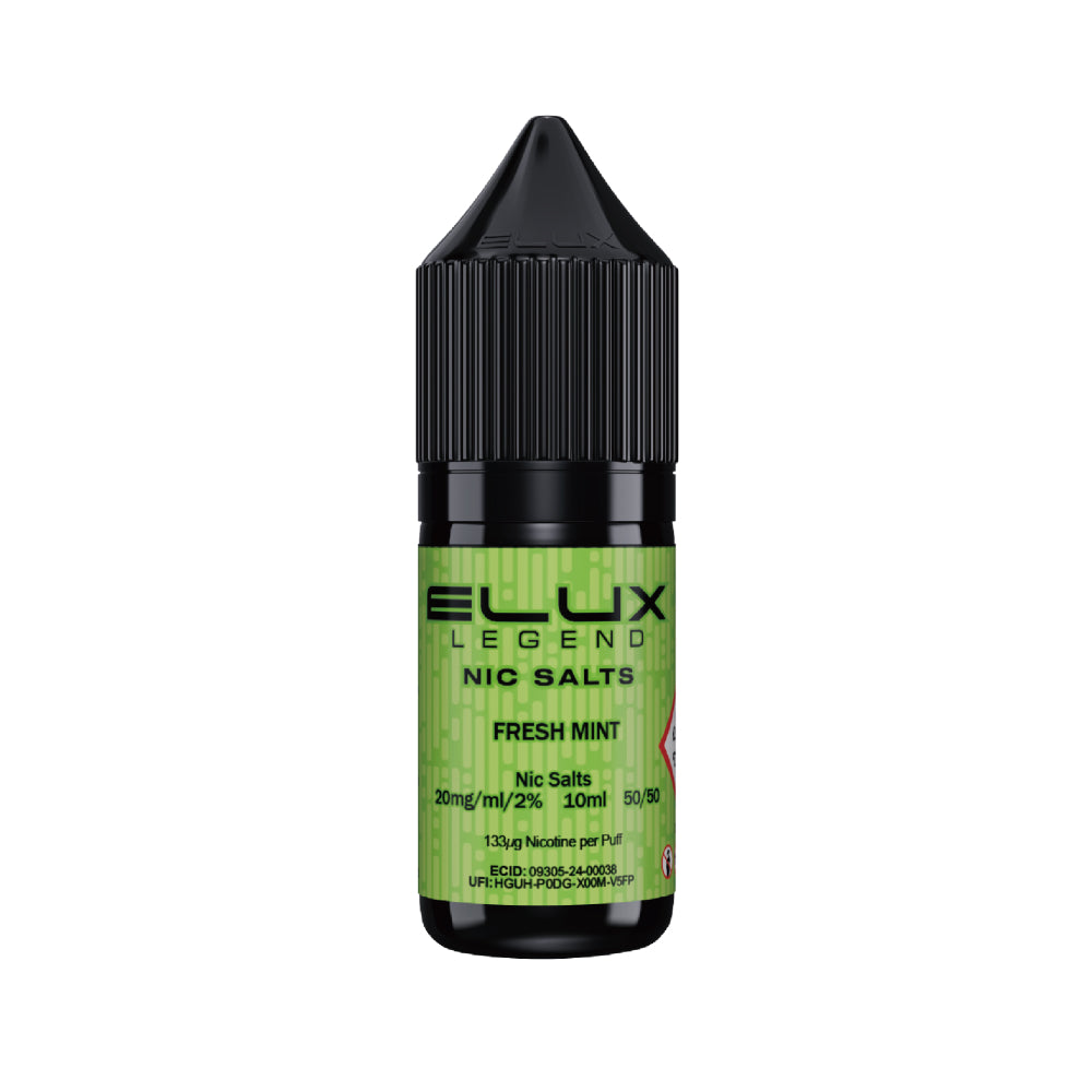 Fresh Mint 10ml Nic Salt by Elux Legend Tidal Vape