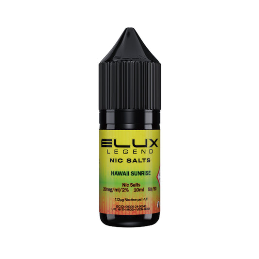 Hawaii Sunrise 10ml Nic Salt by Elux Legend Tidal Vape