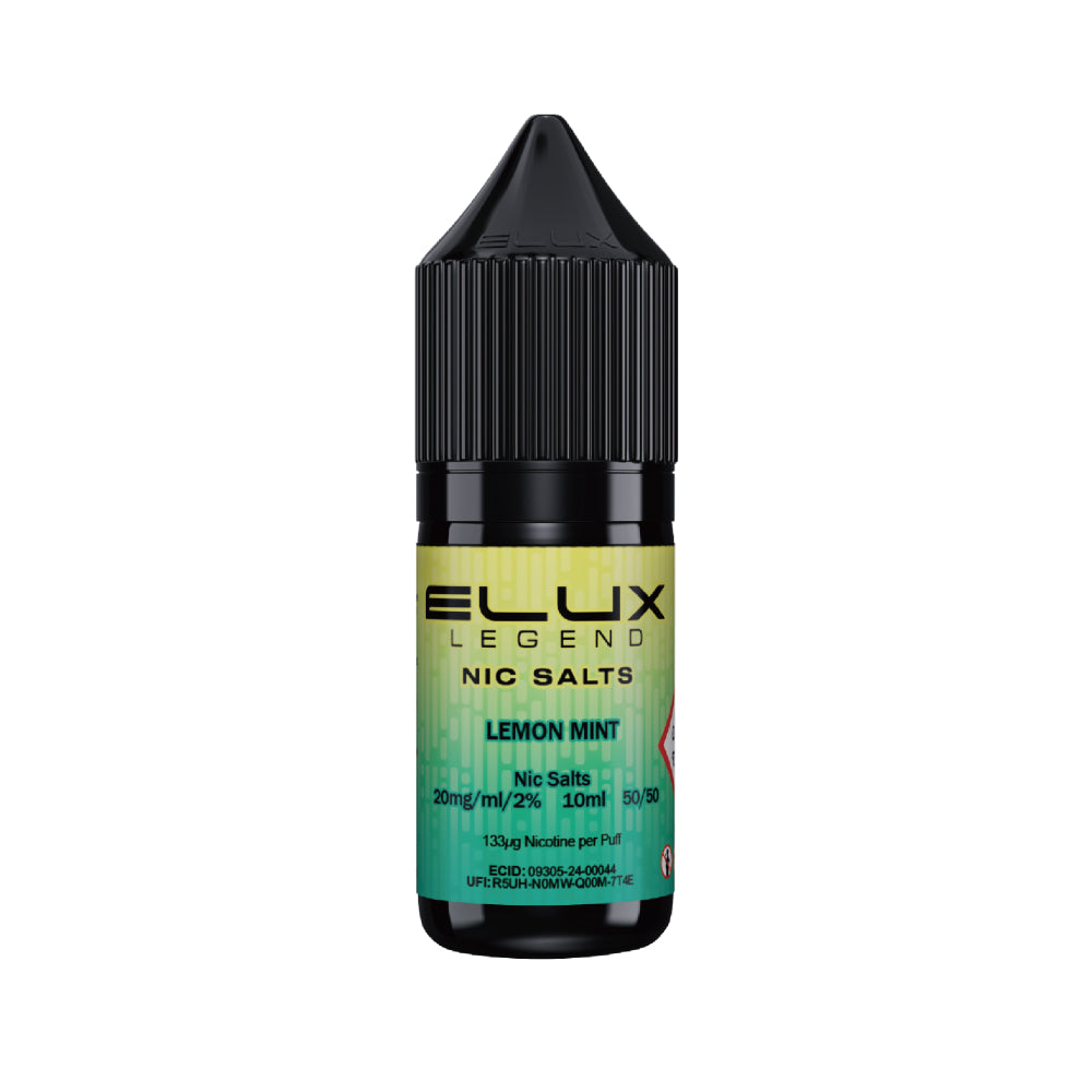 Lemon Mint 10ml Nic Salt by Elux Legend Tidal Vape