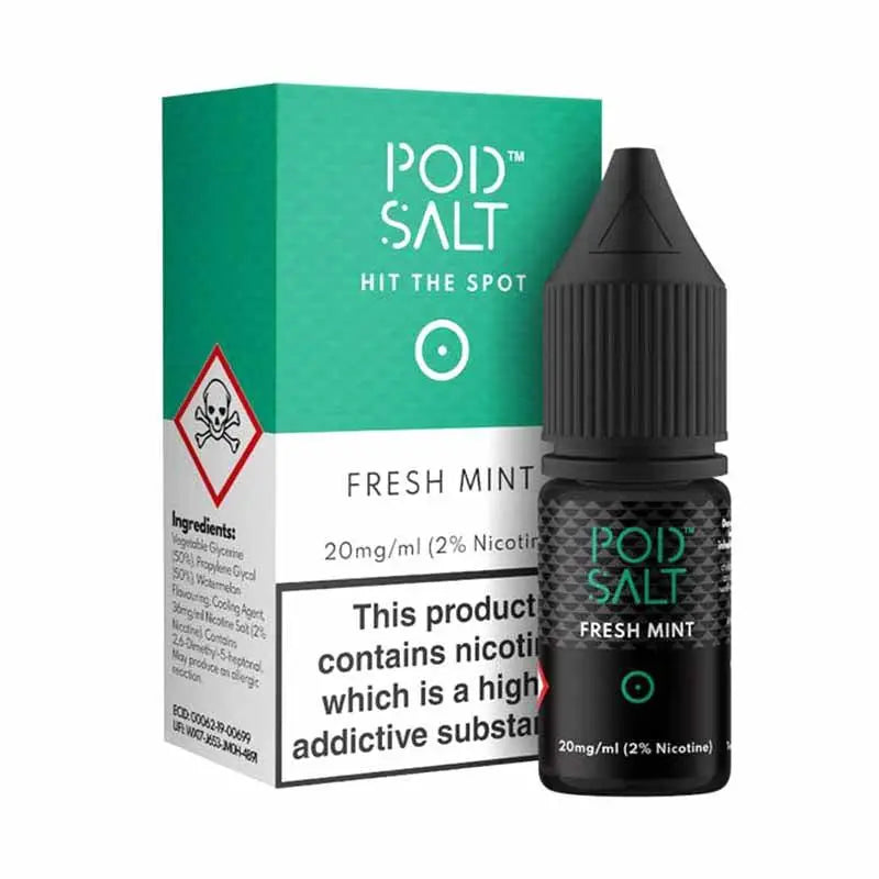 Fresh Mint Nic Salt E-Liquid by Pod Salt