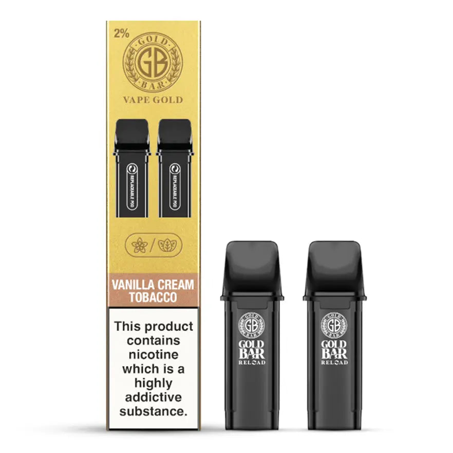 Gold Bar Reload Prefilled Pods - Pk of 2 TidalVape