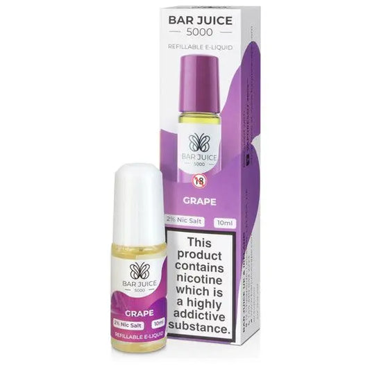 Grape Nic Salt E-liquid By Bar Juice 5000