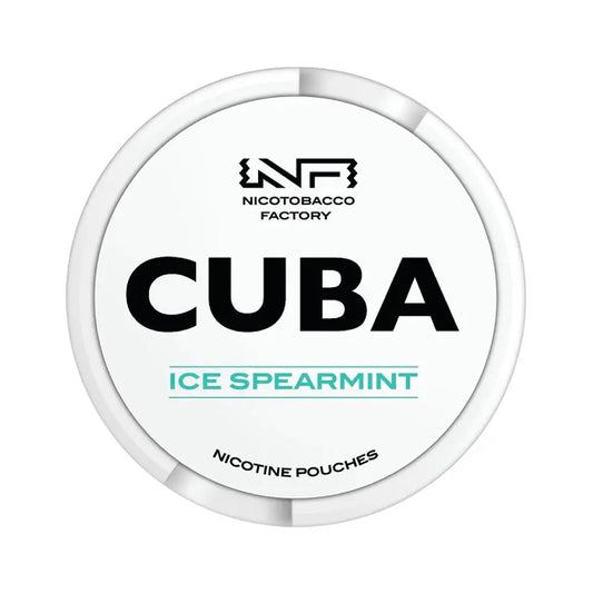 Ice Spearmint Nicotine Pouches by Cuba White