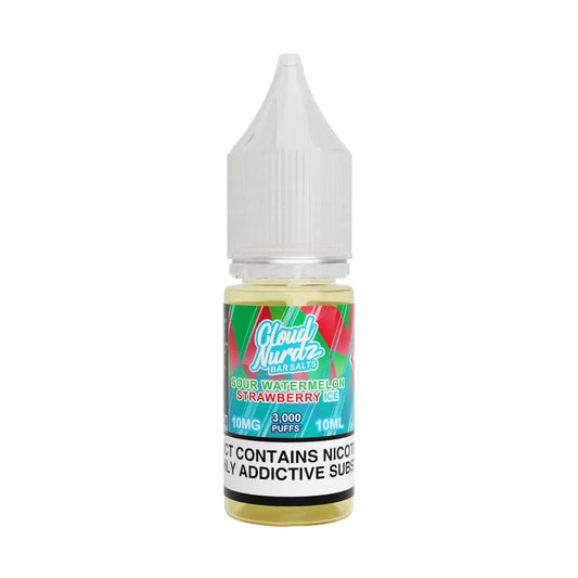 Iced Sour Watermelon Strawberry 10ml Nic Salts by Cloud Nurdz