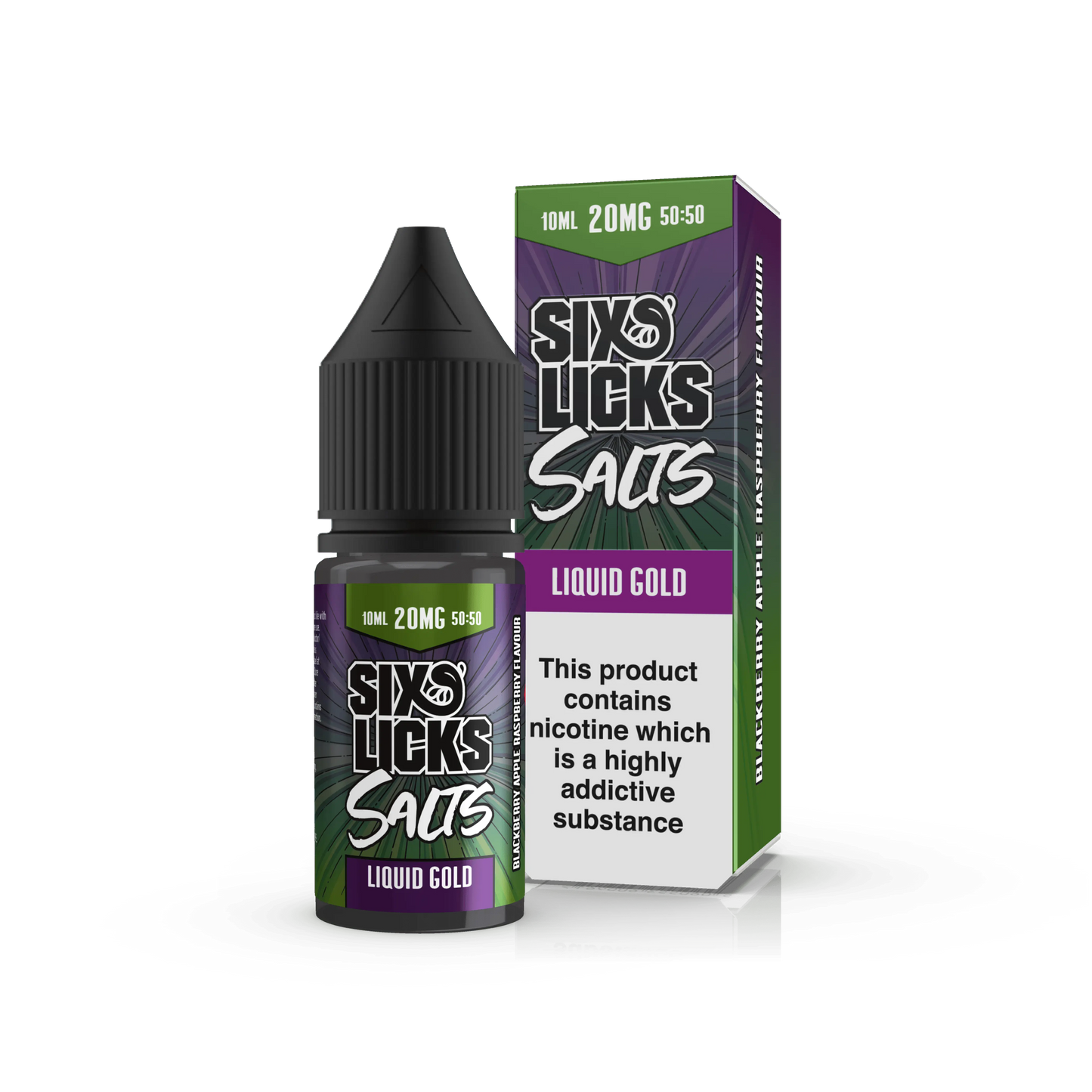 Liquid Gold Nic Salt E-Liquid by Six Licks Salts