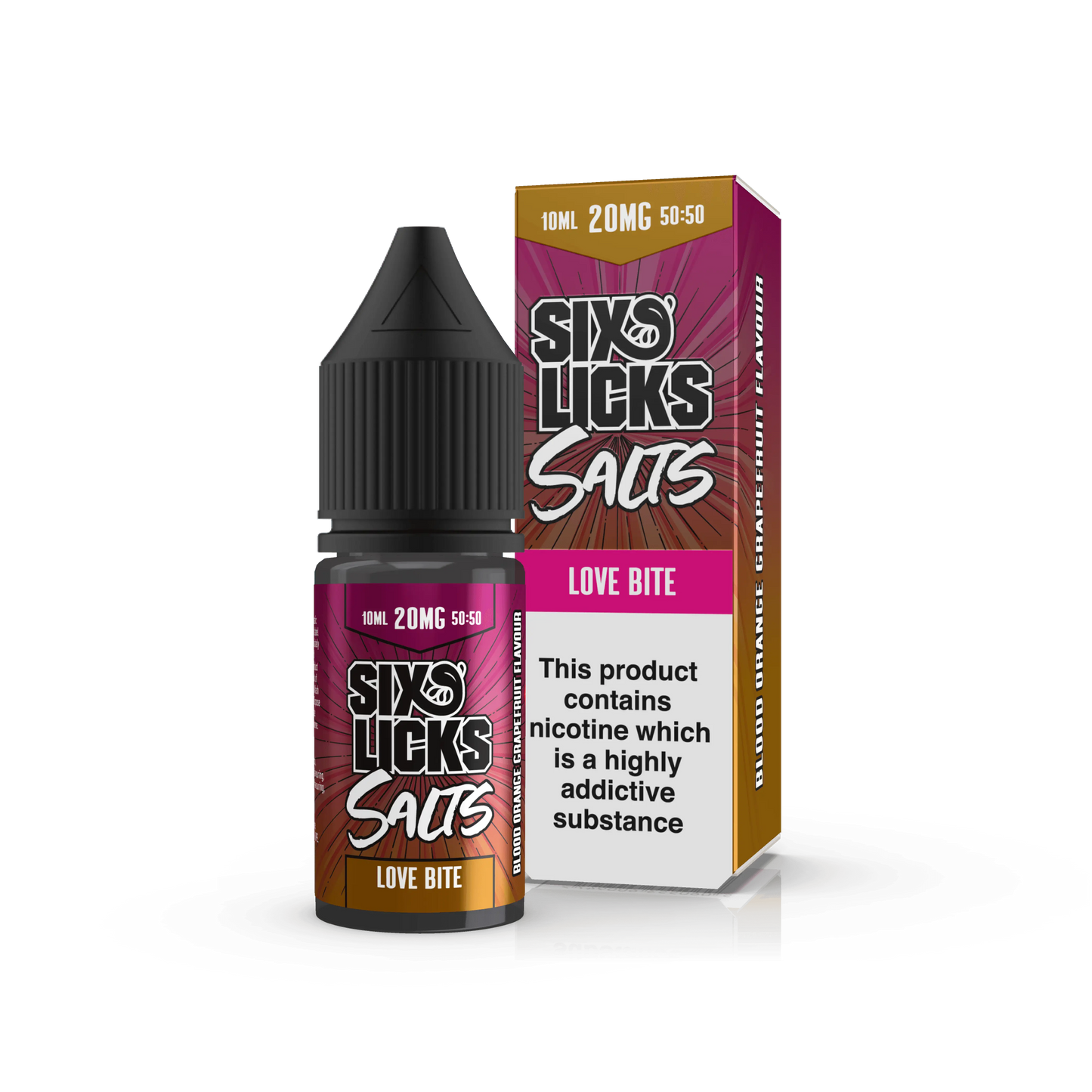 Love Bite Nic Salt E-Liquid by Six Licks Salts