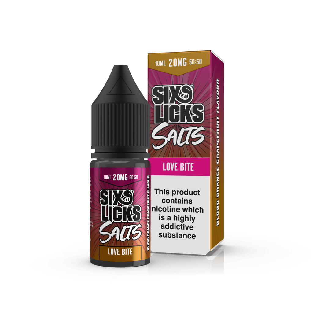 Love Bite Nic Salt E-Liquid by Six Licks Salts