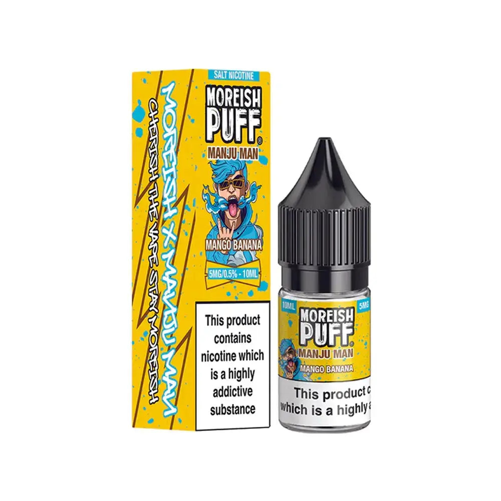 Mango Grape Moreish Puff Manju Man 10ml Nic Salt Moreish Puff