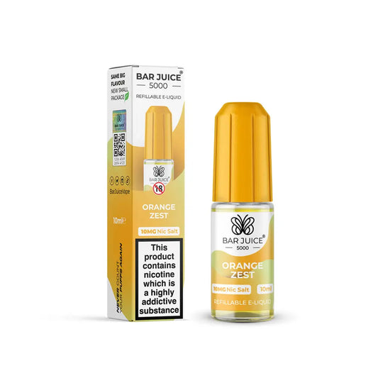 Orange Zest Nic Salt E-Liquid by Bar Juice 5000