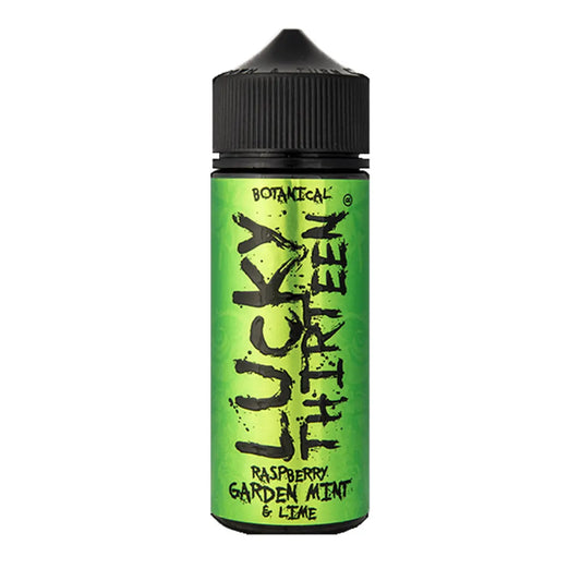 Raspberry Garden Mint & Lime E-Liquid by Lucky Thirteen