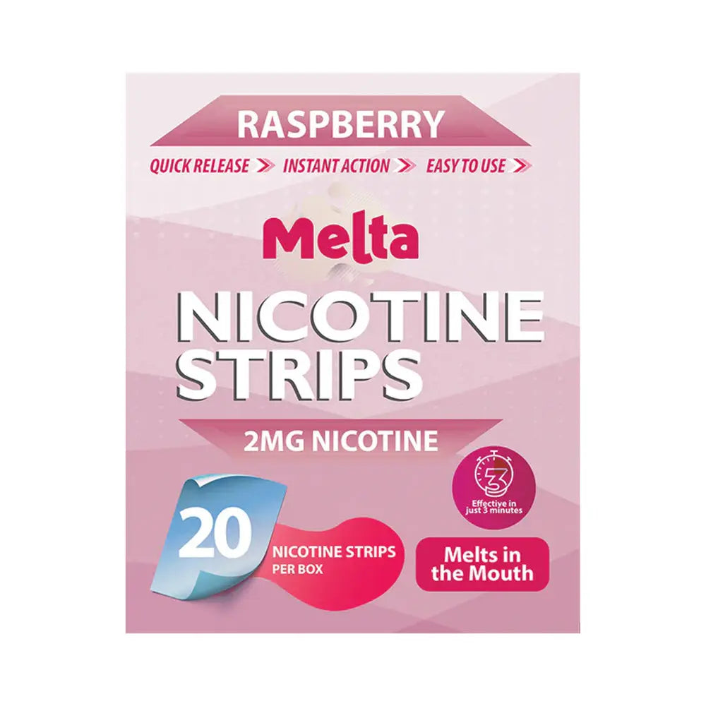 Raspberry Melta Nicotine Strips Melta