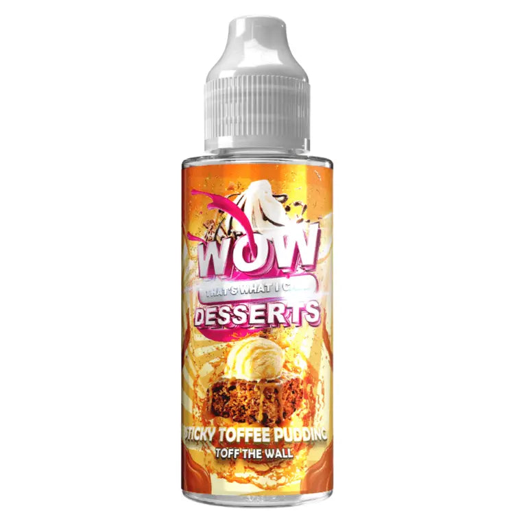 Sticky Toffee Pudding & Custard E-Liquid by Wow Desserts 