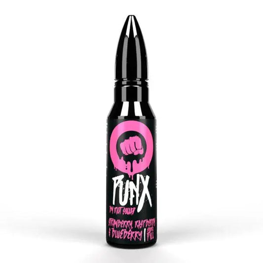 Strawberry Raspberry & Blueberry E-Liquid Punx By Riot Squad