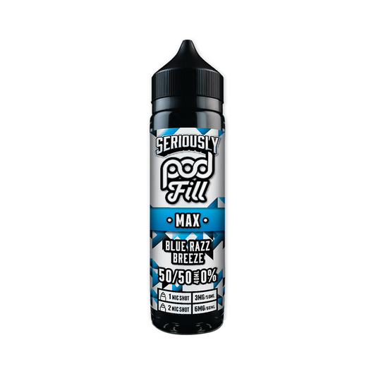 Blue Razz Breeze Seriously Pod fill Max 40ml Shortfill