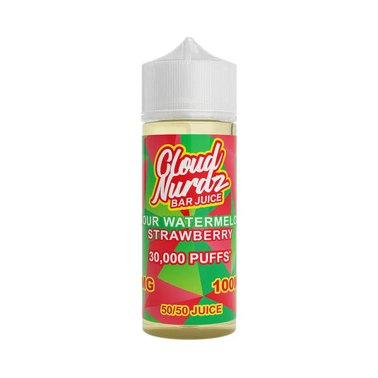 Sour Watermelon Strawberry 100ml Shortfill by Cloud Nurdz