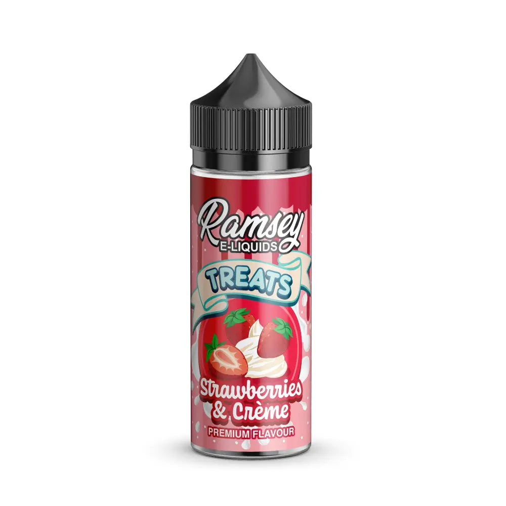 Strawberries and Cream 100ml Shortfill by Ramsey Treats Ramsey E-Liquids