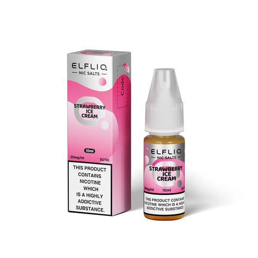 Strawberry Ice Cream Nic salt E-liquid by Elf Bar Elfliq