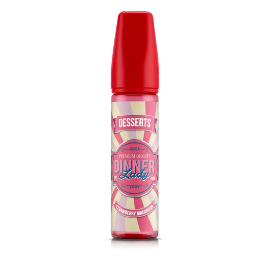 Strawberry Macroon E-Liquid By Dinner Lady Desserts 50ml 