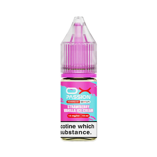 Strawberry Vanilla Ice Cream OX Passion 10ml Nic Salt by Oxva