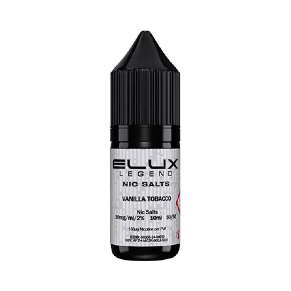 Vanilla Tobacco 10ml Nic Salt by Elux Legend Elux