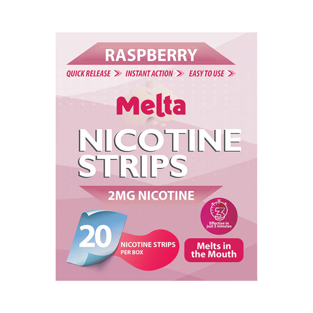 Raspberry Melta Nicotine Strips