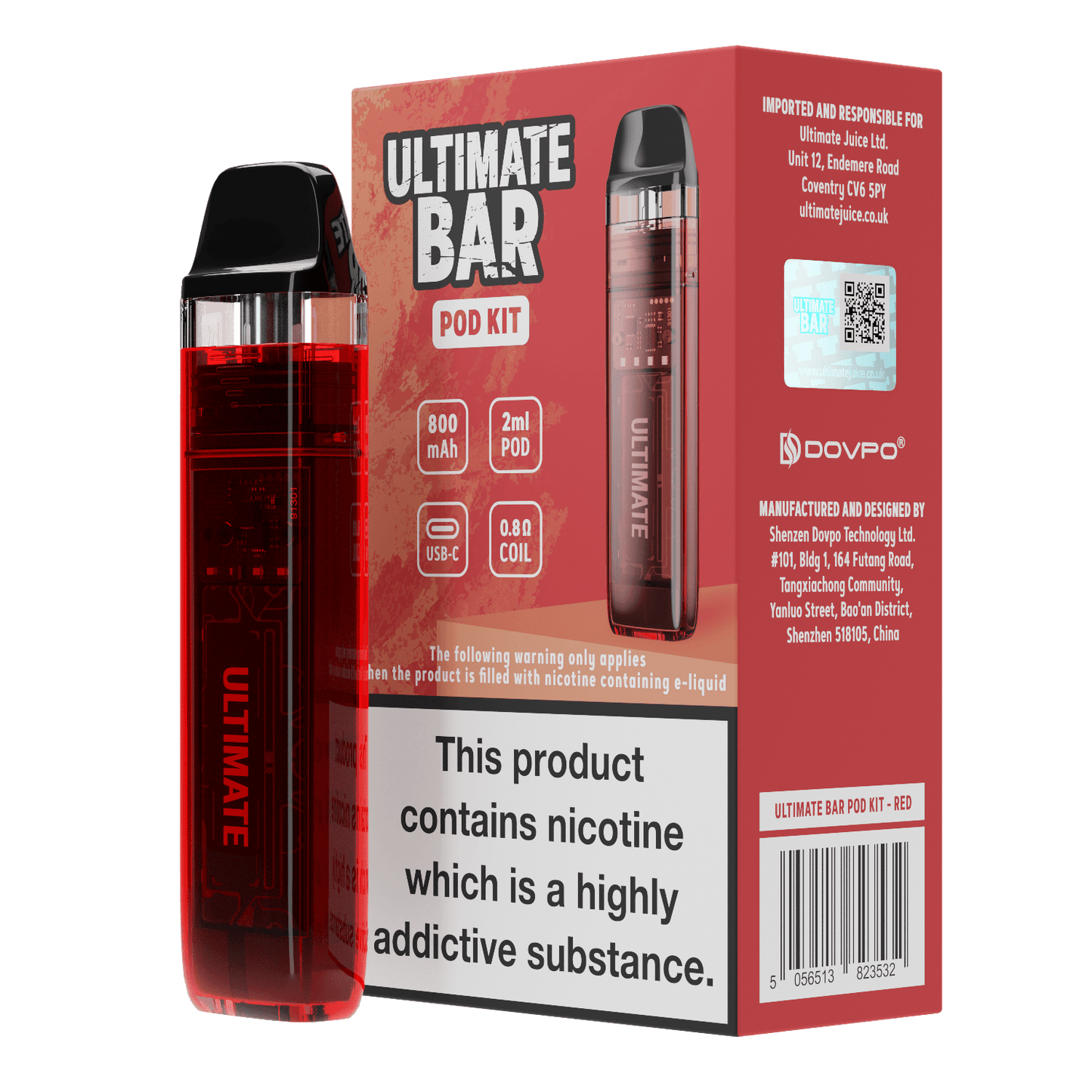 Ultimate Bar Pod Kit - red