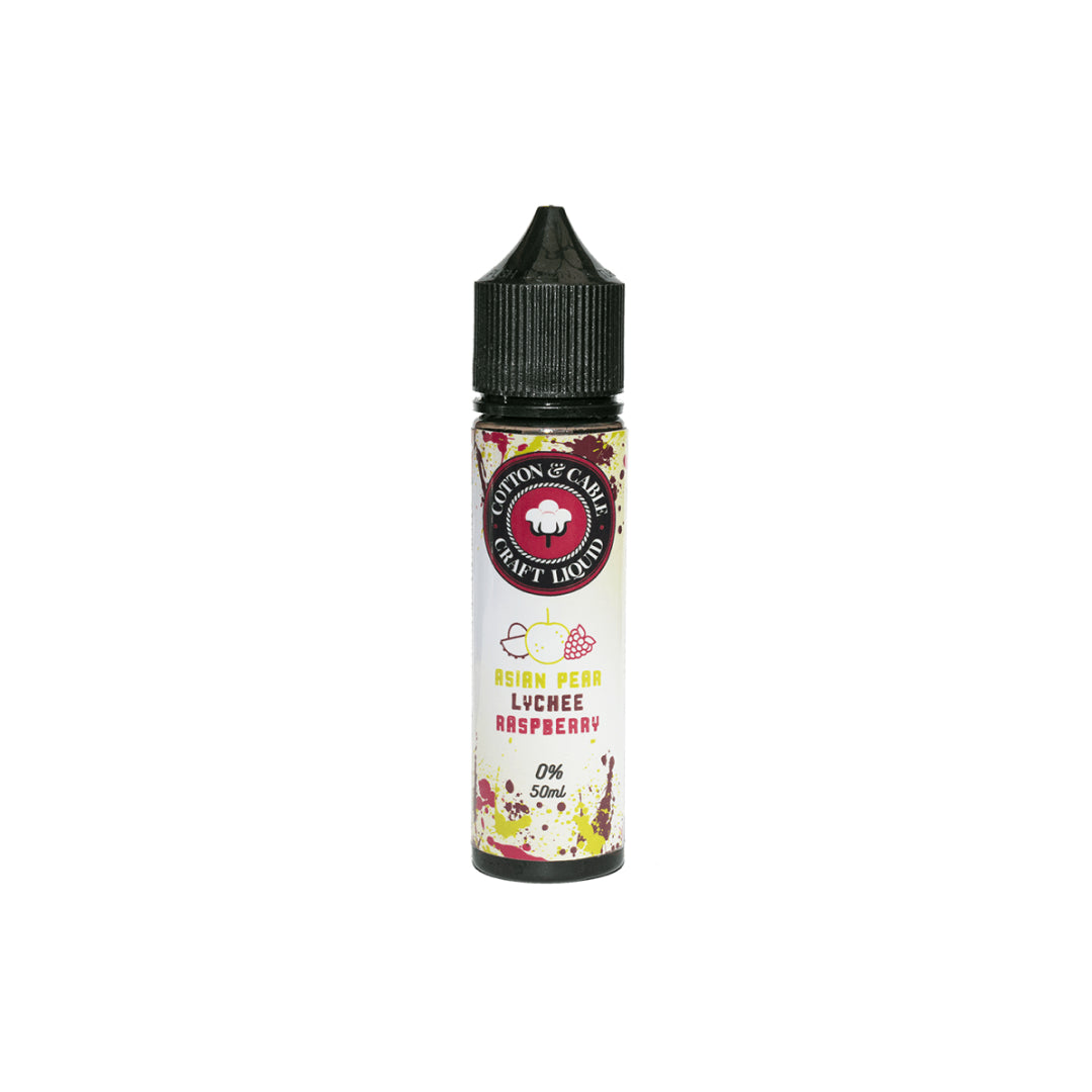 asian pear lychee raspberry e-liquid by cotton & cable 