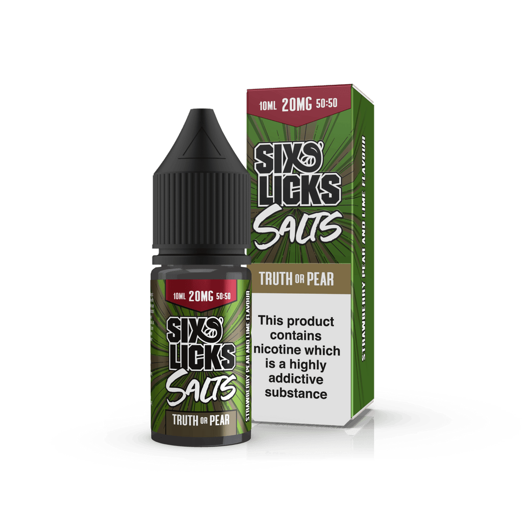 Truth Or Pear Nic Salt E-Liquid by Six Licks Salts 