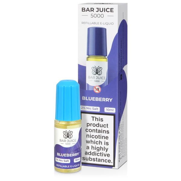 blueberry nic salt bar juice 5000