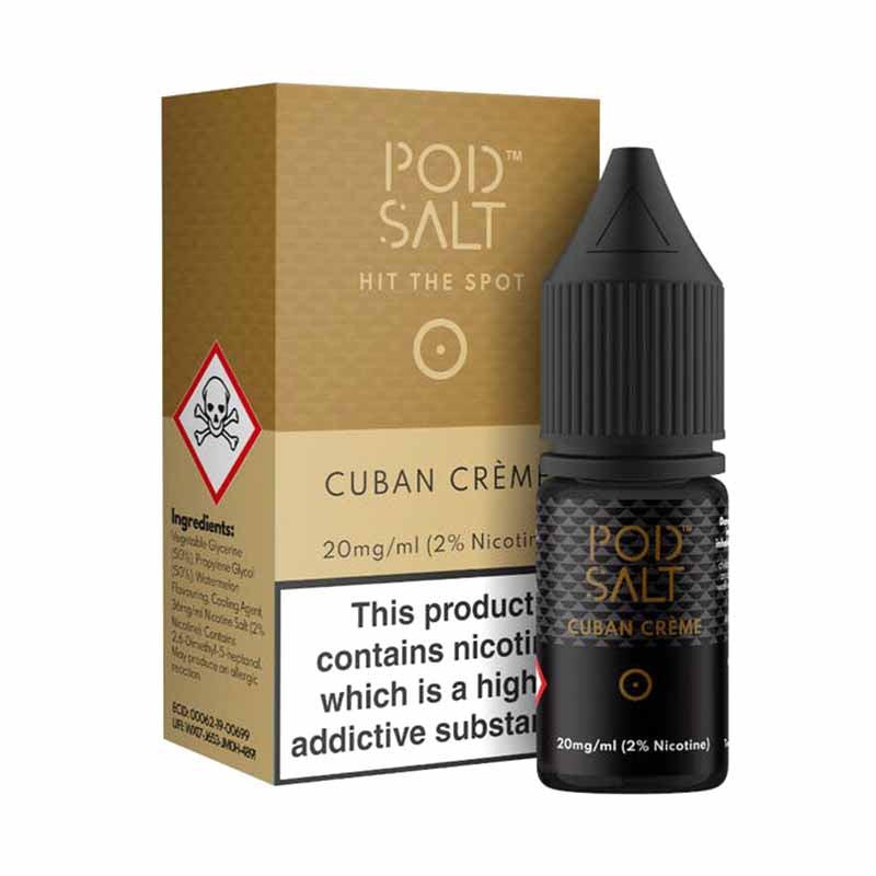 Cuban Cream Nic Salt E-Liquid by Pod Salt