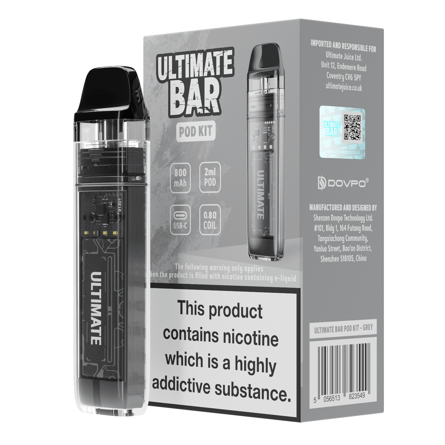 Ultimate Bar Pod Kit - grey